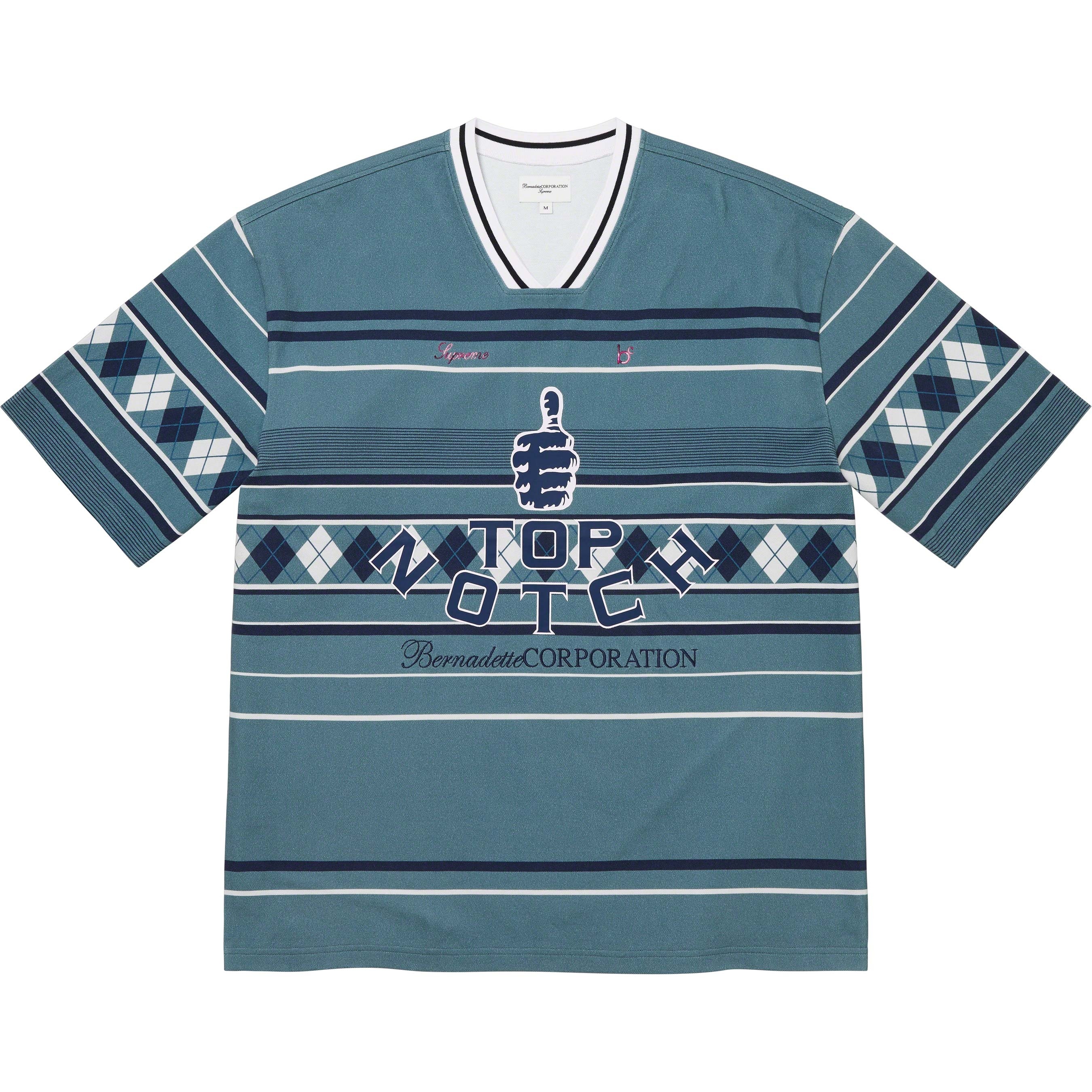 Supreme/Bernadette Corporation Pique Soccer Top view 14